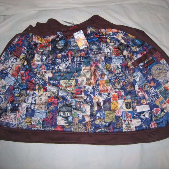 ROBERT GRAHAM Vegan Suede Trucker Jacket Men’s Size 2XL Mahogany RGF23R77 - Picture 7 of 11